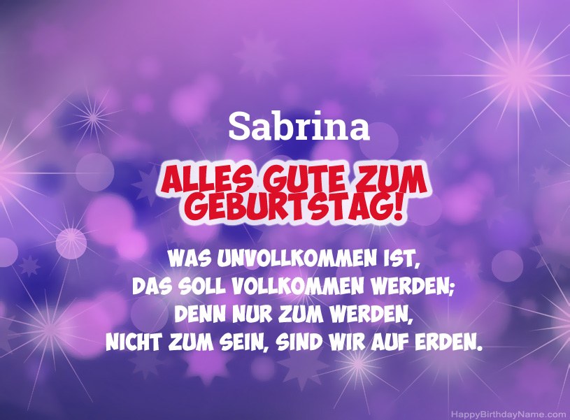 Schöne Bilder zum Geburtstag von Sabrina Schöne Bilder zum Geburtstag von Sabrina
