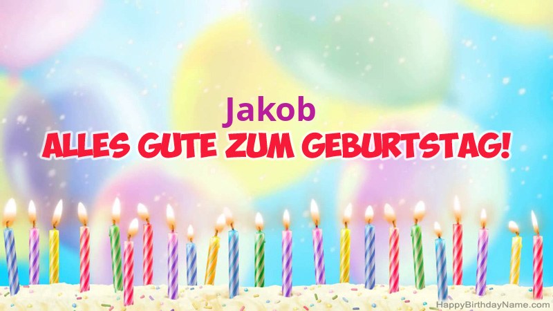 Lustige alles Gute zum Geburtstagkarten für Jakob