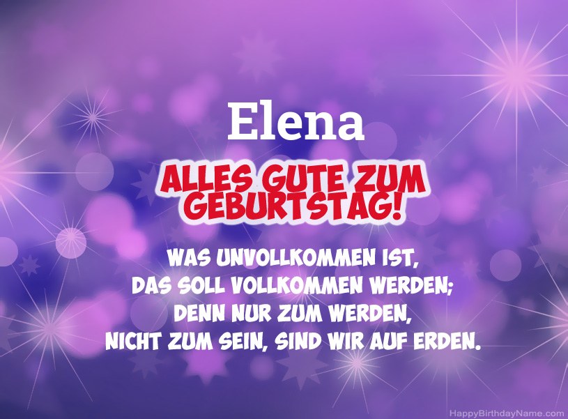 Schöne Bilder zum Geburtstag von Elena Schöne Bilder zum Geburtstag von Elena