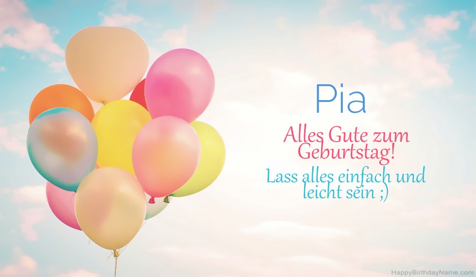 Herzlichen Glückwunsch Pia Bilder