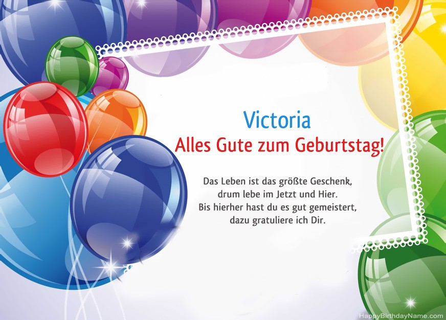 Alles Gute zum Geburtstag Victoria!