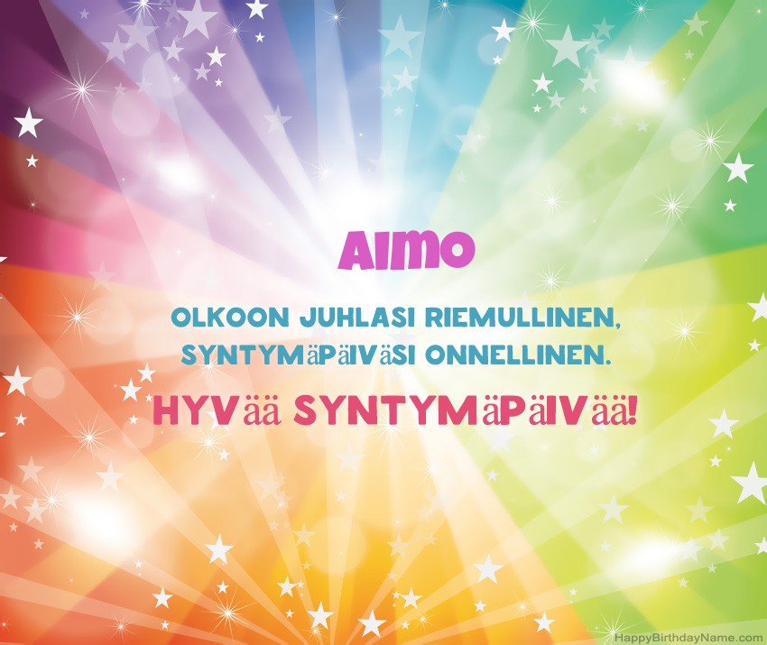 Lataa onnellinen Syntymäpäivä Aimo