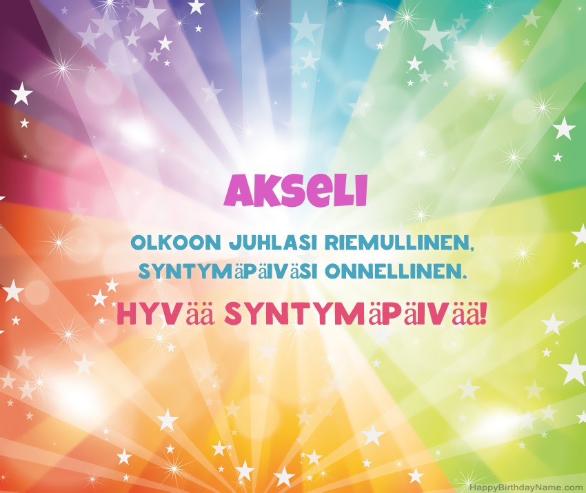 Lataa onnellinen Syntymäpäivä Akseli