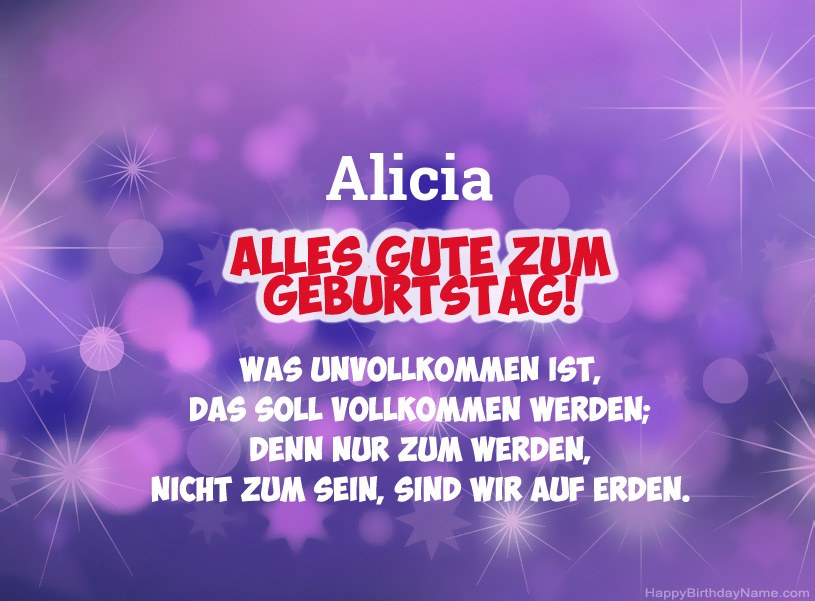 Schöne Bilder zum Geburtstag von Alicia Schöne Bilder zum Geburtstag von Alicia