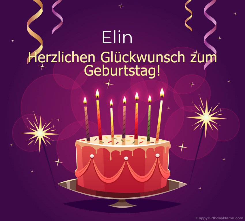 Lustige Grüße für alles Gute zum Geburtstag Elin Bilder