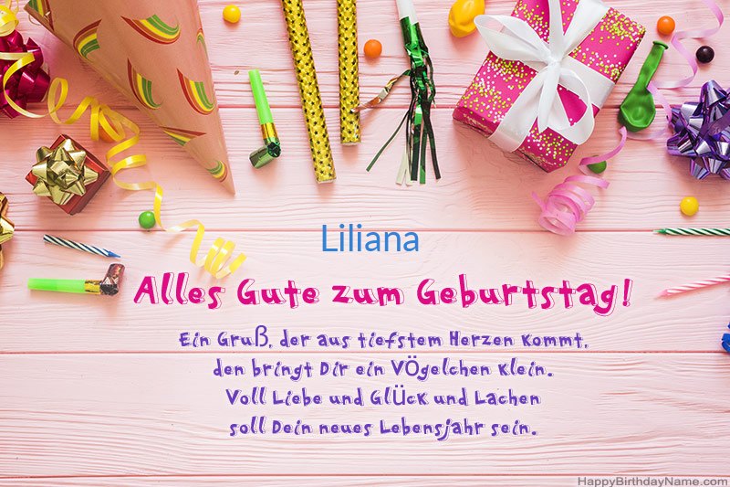 Download der Glückwunschkarte Liliana kostenlos Download der Glückwunschkarte Liliana kostenlos