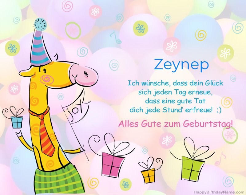 Kinderglückwünsche zum Geburtstag von Zeynep Kinderglückwünsche zum Geburtstag von Zeynep