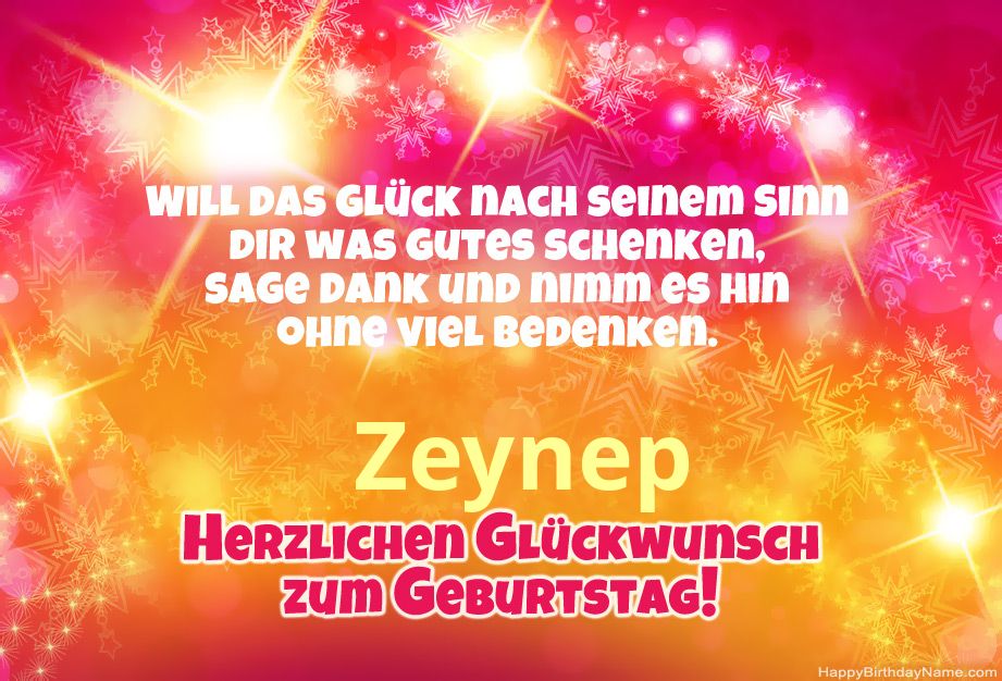 Coole Glückwünsche zum Geburtstag von Zeynep Coole Glückwünsche zum Geburtstag von Zeynep