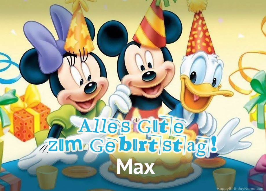 Kindergeburtstagsgrüße für Max