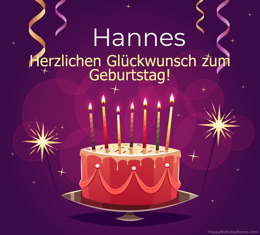 Lustige Grüße für alles Gute zum Geburtstag Hannes Bilder