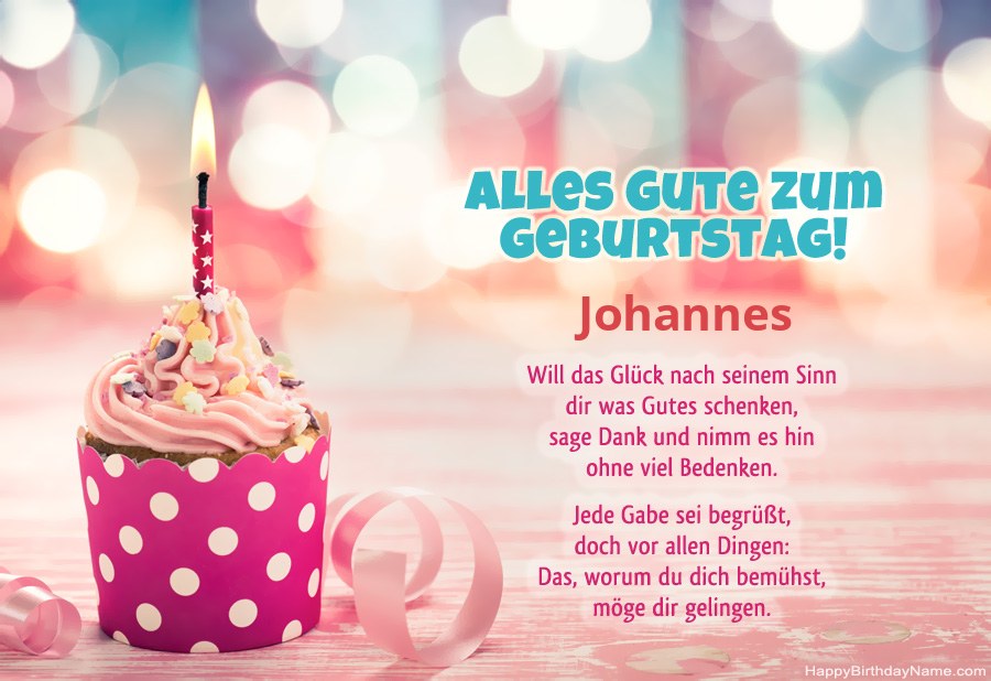 Download der Glückwunschkarte Johannes kostenlos
