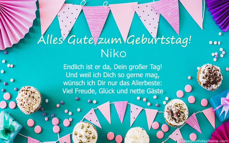 Alles Gute zum Geburtstag Niko, Schöne Bilder Alles Gute zum Geburtstag Niko, Schöne Bilder