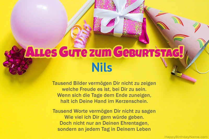 Alles Gute zum Geburtstag Nils in Prosa Alles Gute zum Geburtstag Nils in Prosa