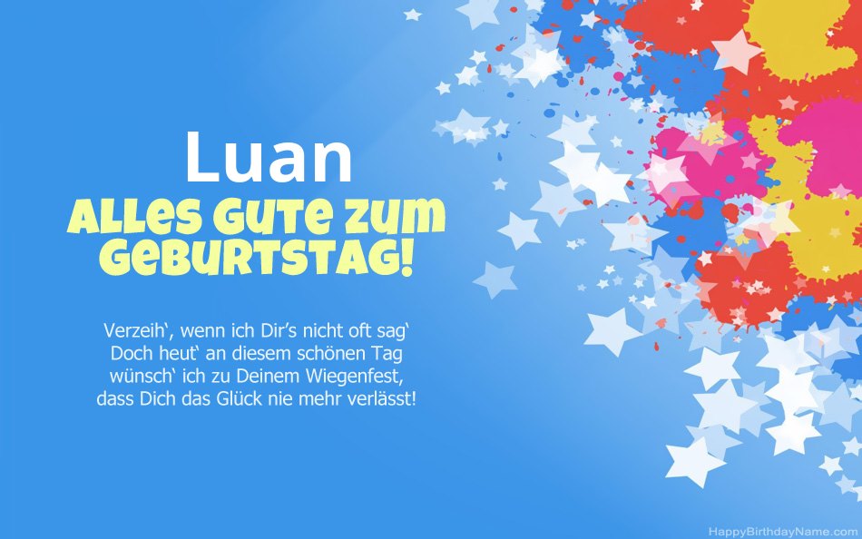 Herzlichen Glückwunsch zum Geburtstag von Luan Herzlichen Glückwunsch zum Geburtstag von Luan