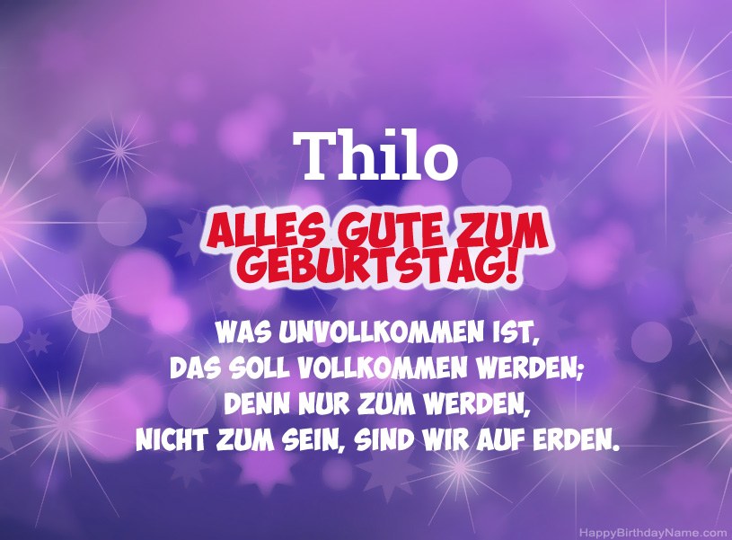 Schöne Bilder zum Geburtstag von Thilo