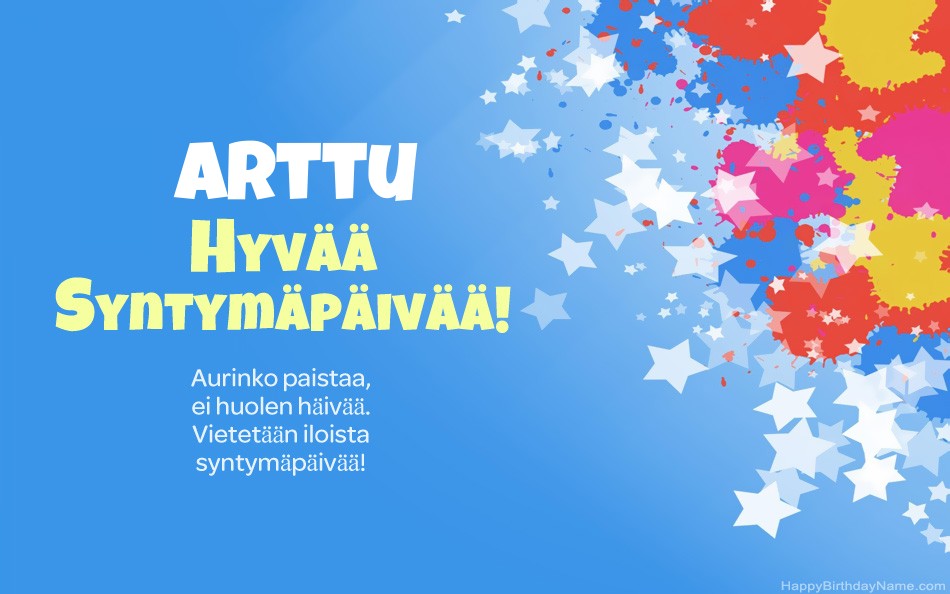 Kauniita kuvia Arttu-onnea