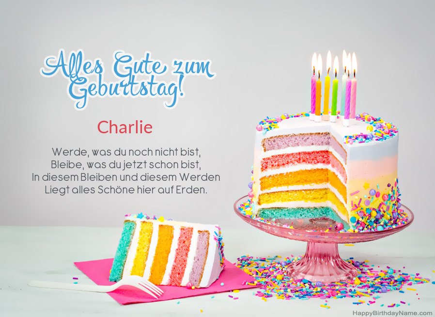 Wünsche Charlie alles Gute zum Geburtstag Wünsche Charlie alles Gute zum Geburtstag