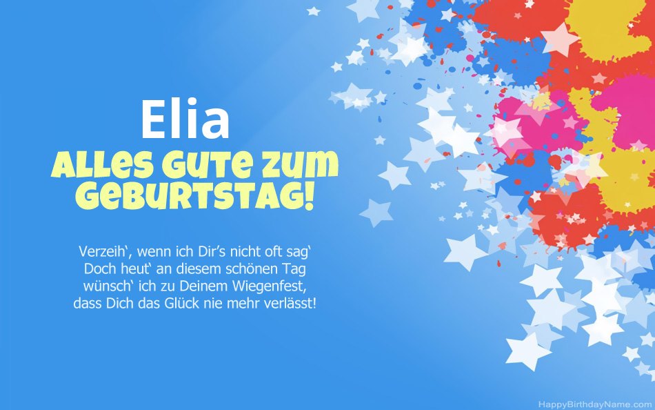 Herzlichen Glückwunsch zum Geburtstag von Elia Herzlichen Glückwunsch zum Geburtstag von Elia
