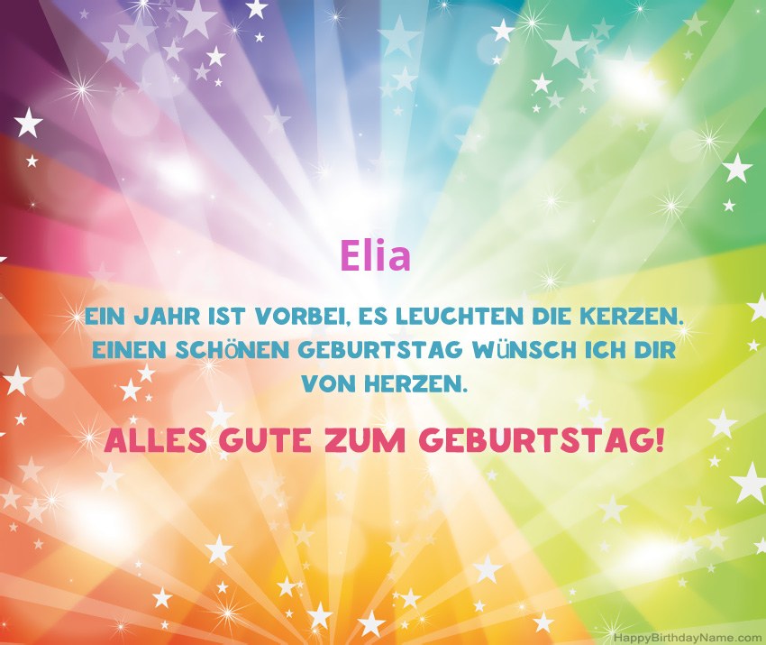 Schöne alles Gute zum Geburtstagkarten für Elia Schöne alles Gute zum Geburtstagkarten für Elia