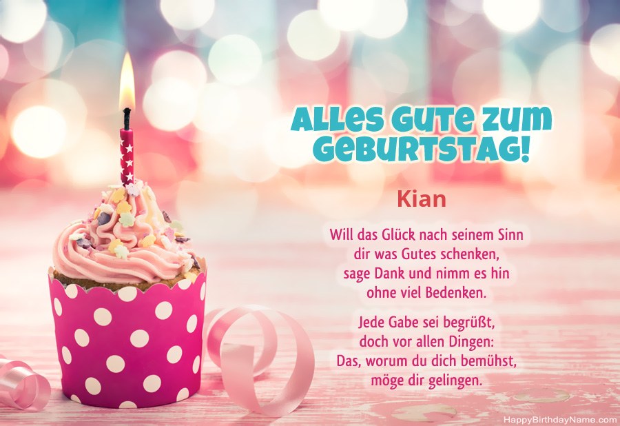 Download der Glückwunschkarte Kian kostenlos Download der Glückwunschkarte Kian kostenlos