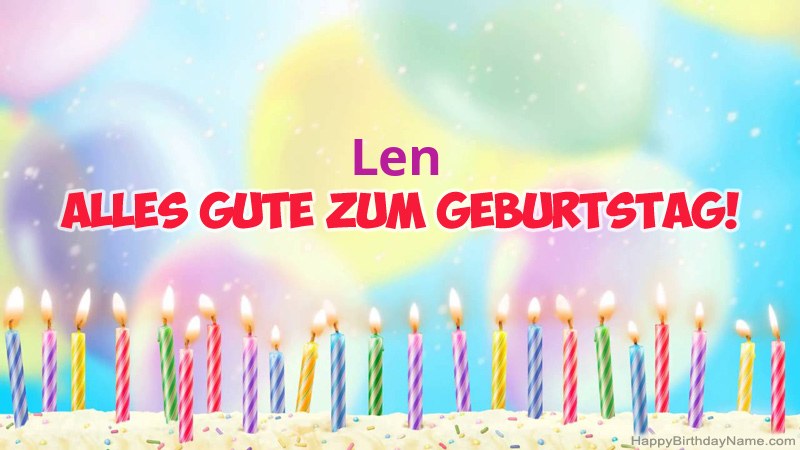 Lustige alles Gute zum Geburtstagkarten für Len Lustige alles Gute zum Geburtstagkarten für Len