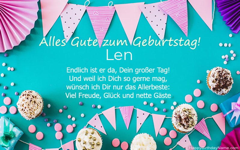 Alles Gute zum Geburtstag Len, Schöne Bilder Alles Gute zum Geburtstag Len, Schöne Bilder