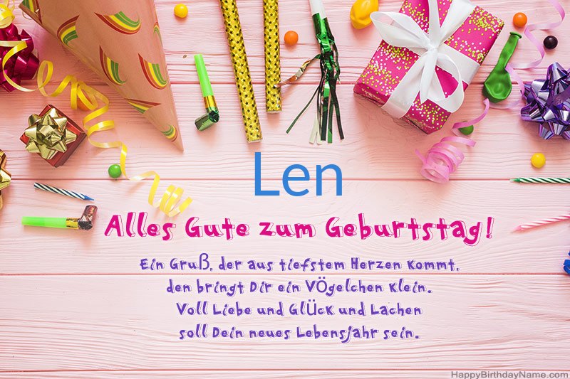 Download der Glückwunschkarte Len kostenlos Download der Glückwunschkarte Len kostenlos