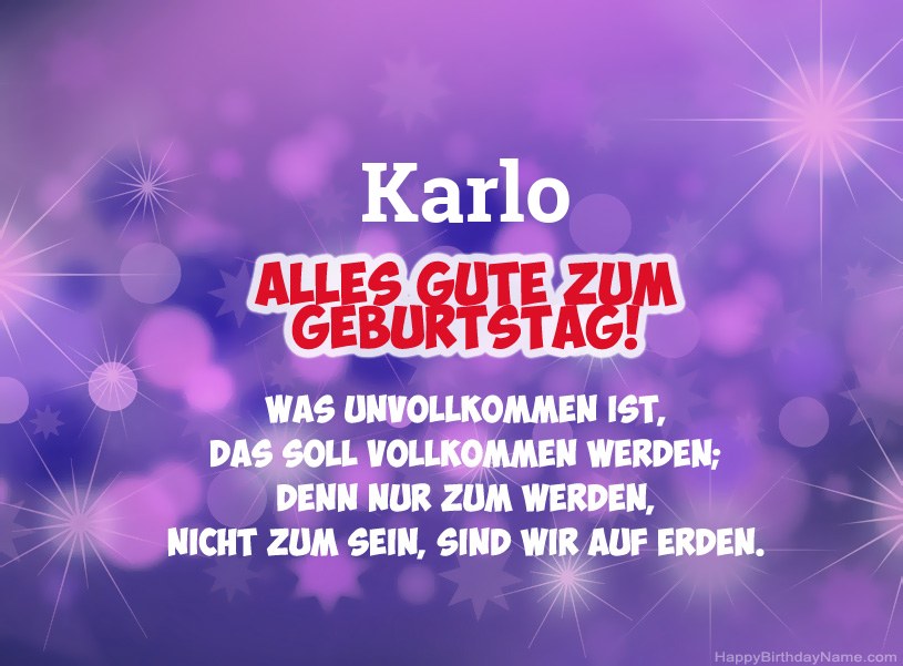 Schöne Bilder zum Geburtstag von Karlo Schöne Bilder zum Geburtstag von Karlo