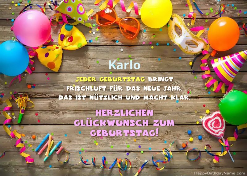 Alles Gute zum Geburtstag Karlo Foto Alles Gute zum Geburtstag Karlo Foto