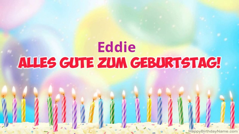 Lustige alles Gute zum Geburtstagkarten für Eddie Lustige alles Gute zum Geburtstagkarten für Eddie