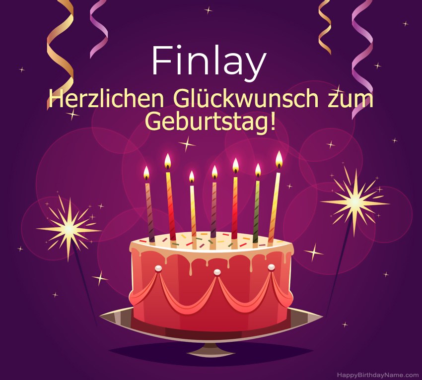 Lustige Grüße für alles Gute zum Geburtstag Finlay Bilder