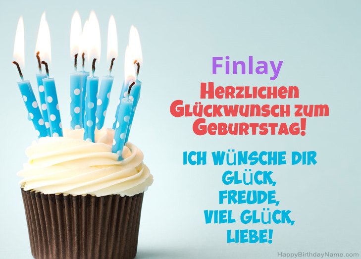 Herzlichen Glückwunsch zum Geburtstag von Finlay