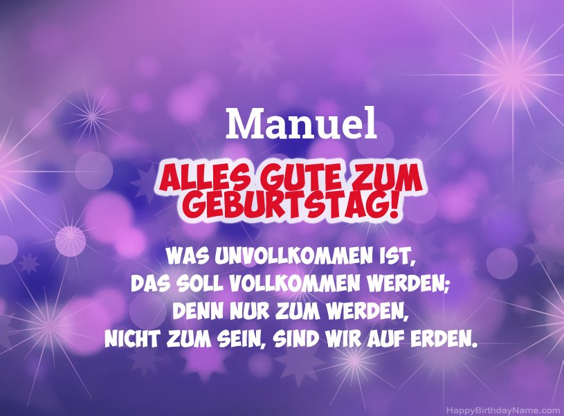 Schöne Bilder zum Geburtstag von Manuel Schöne Bilder zum Geburtstag von Manuel