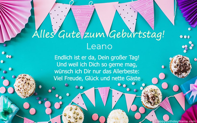 Alles Gute zum Geburtstag Leano, Schöne Bilder Alles Gute zum Geburtstag Leano, Schöne Bilder