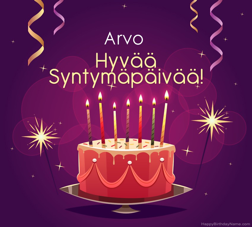 Lasten onnittelut Arvo Syntymäpäivästä