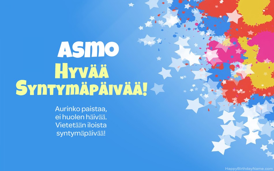Kauniita kuvia Asmo-onnea