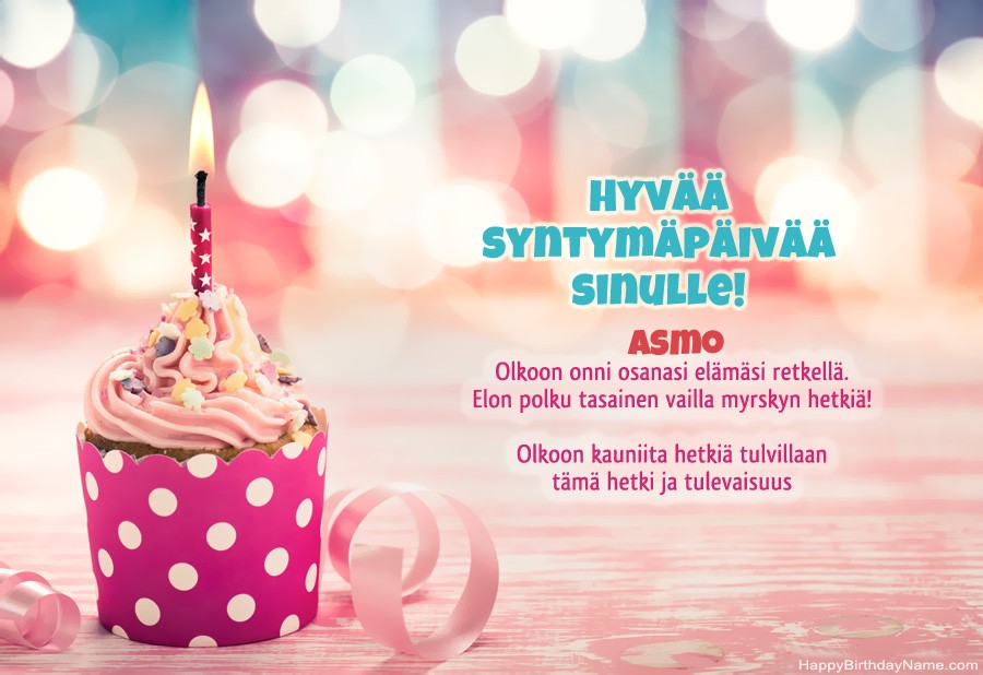 Hyvää Syntymäpäivää Asmo kuva