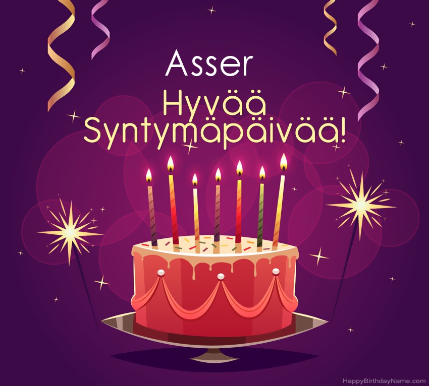 Lasten onnittelut Asser Syntymäpäivästä