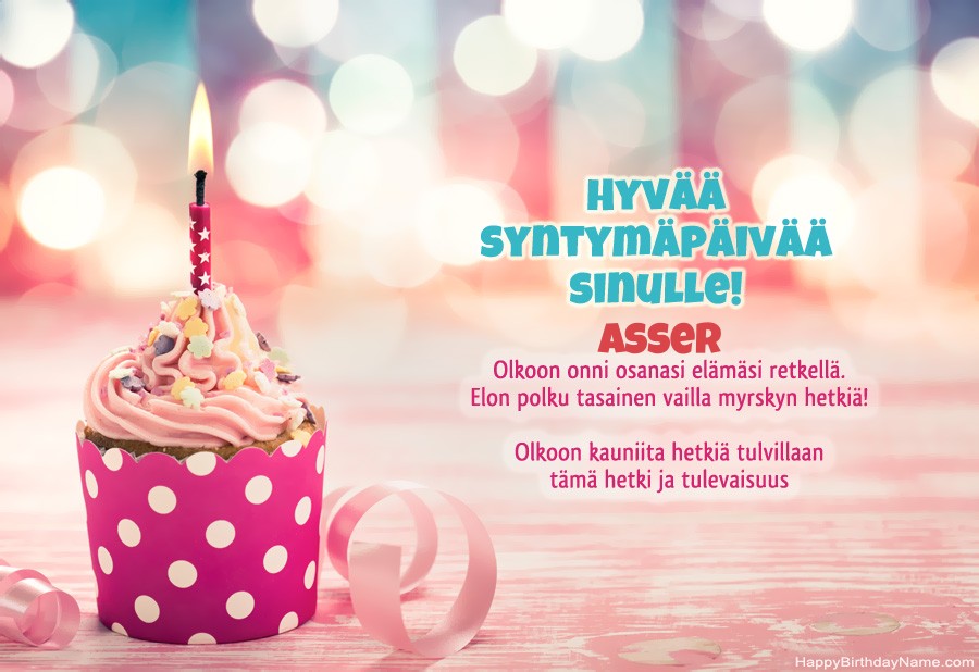 Hyvää Syntymäpäivää Asser kuva