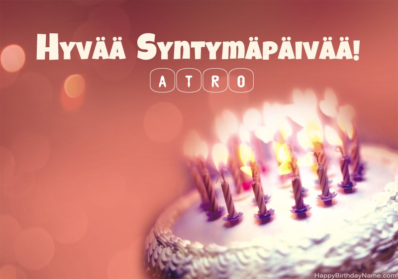 Hyvää Syntymäpäiväkorttia Atro