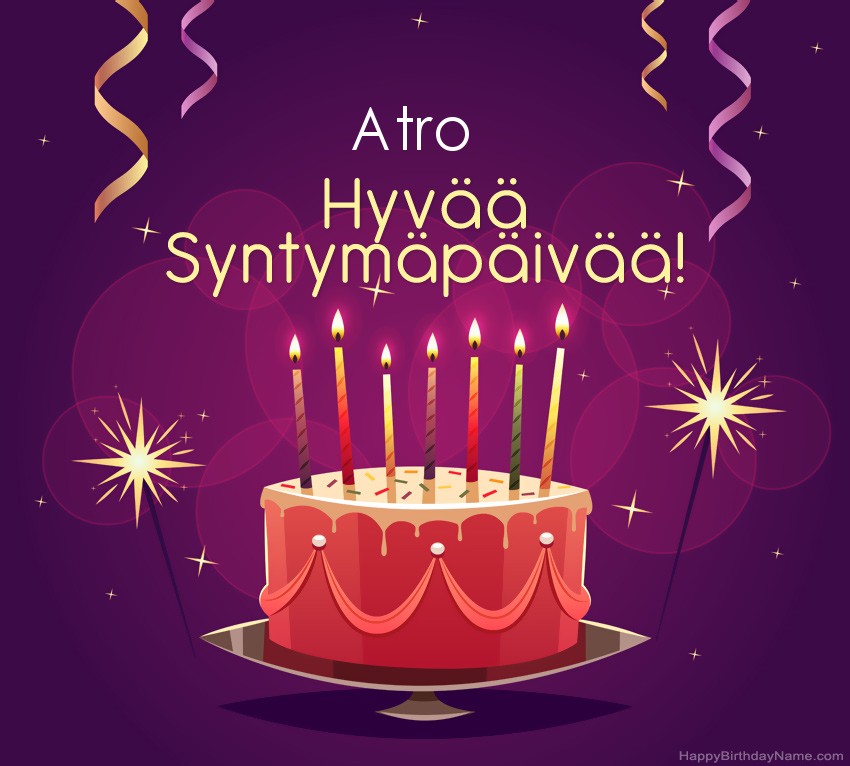 Lasten onnittelut Atro Syntymäpäivästä