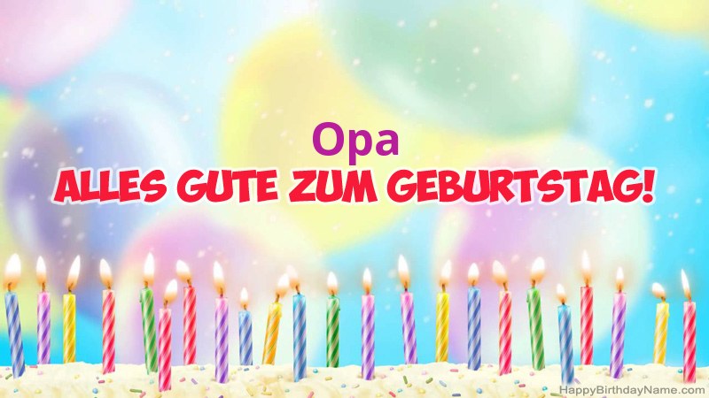 Lustiges alles Gute zum Geburtstag karten Opa