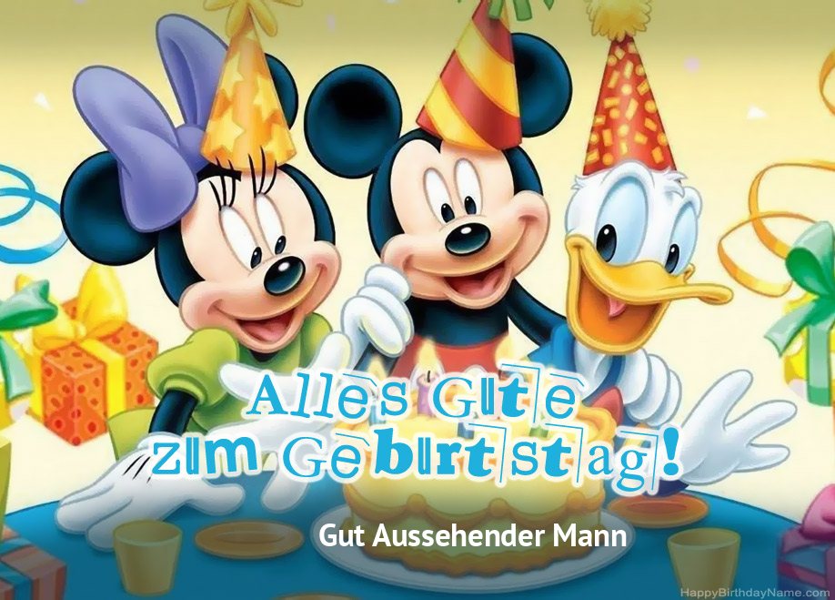 Gut Aussehender Mann Geburtstagsgrüße