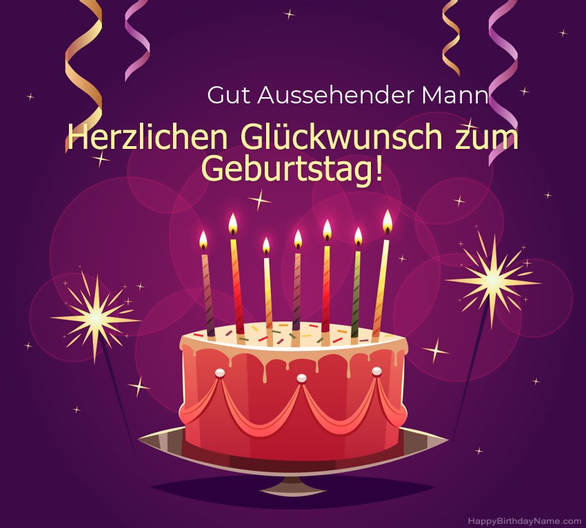 Lustige Grüße für alles Gute zum Geburtstag Gut Aussehender Mann Bilder