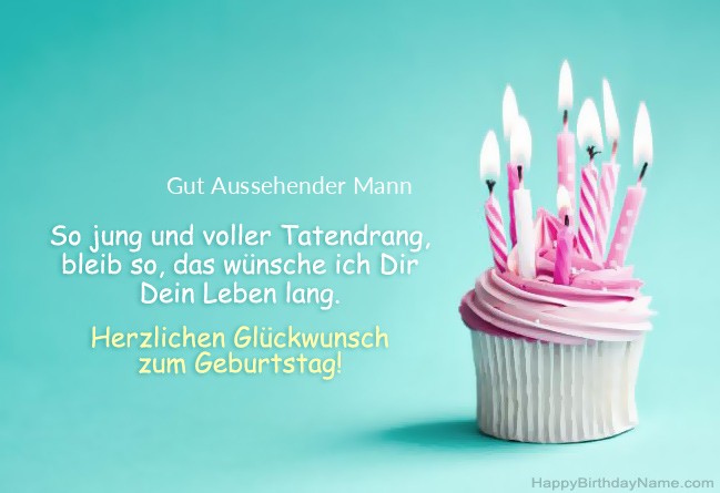 Bild für Happy Birthday Gut Aussehender Mann herunterladen