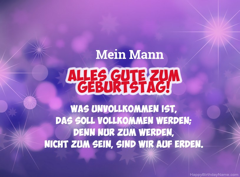 Schöne Bilder für Happy Birthday Mein Mann