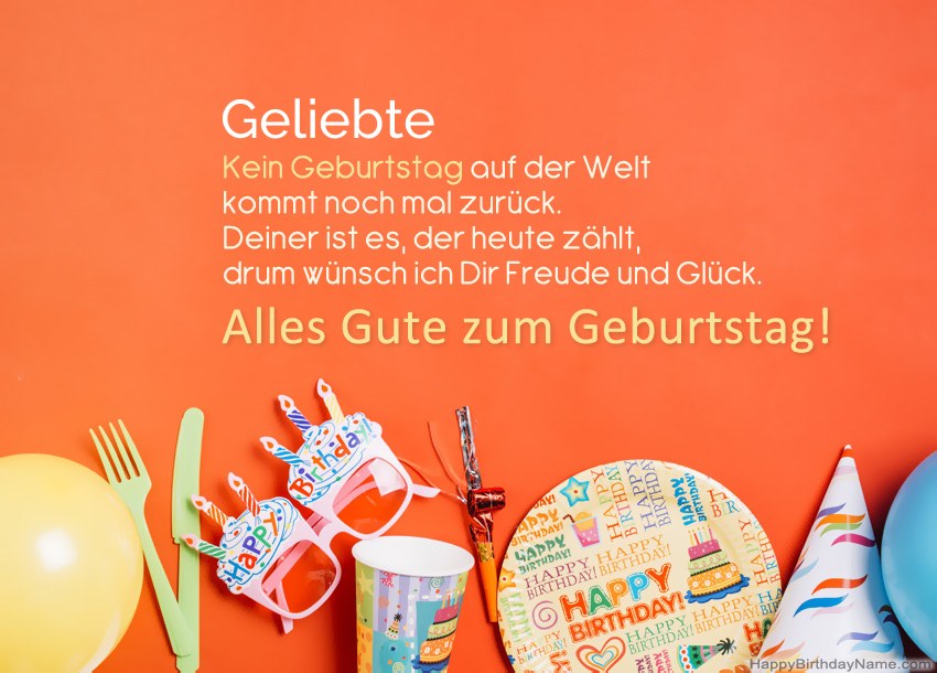 Geliebte Alles Gute zum Geburtstagskarten Geliebte Alles Gute zum Geburtstagskarten