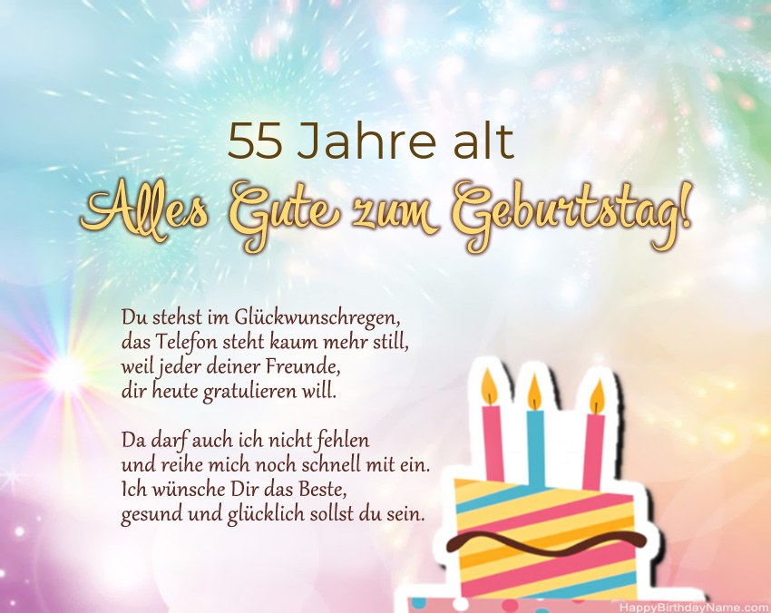 55 Jahre alte Frau Alles Gute zum Geburtstag in Versen 55 Jahre alte Frau Alles Gute zum Geburtstag in Versen