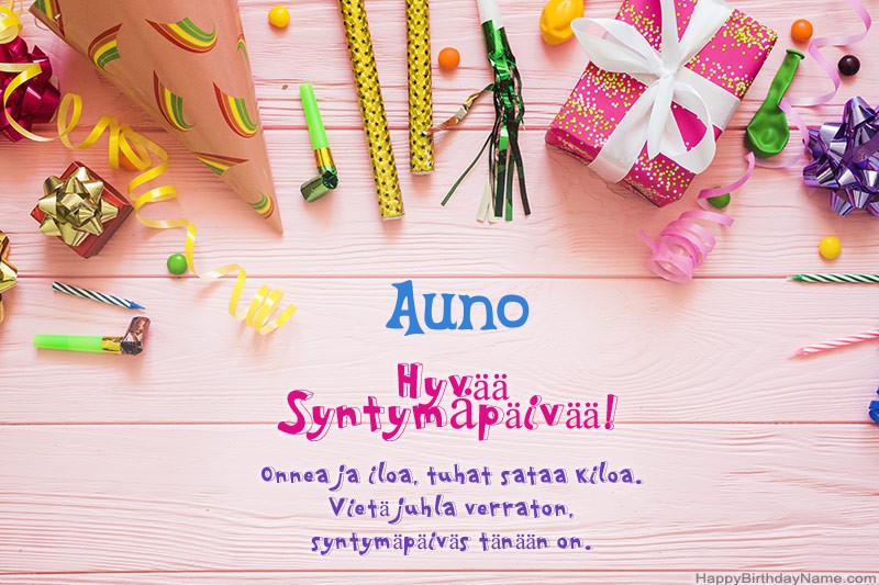 Hyvää Syntymäpäiväkuvaa Auno