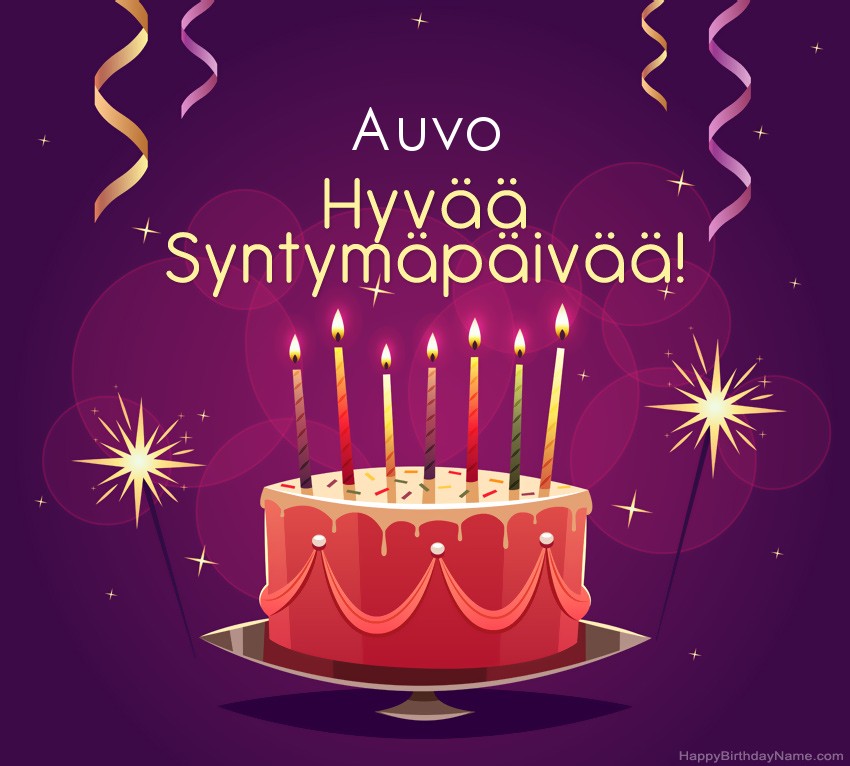 Lasten onnittelut Auvo Syntymäpäivästä